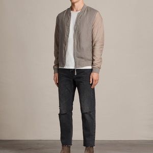 Allsaints linen/suede jacket